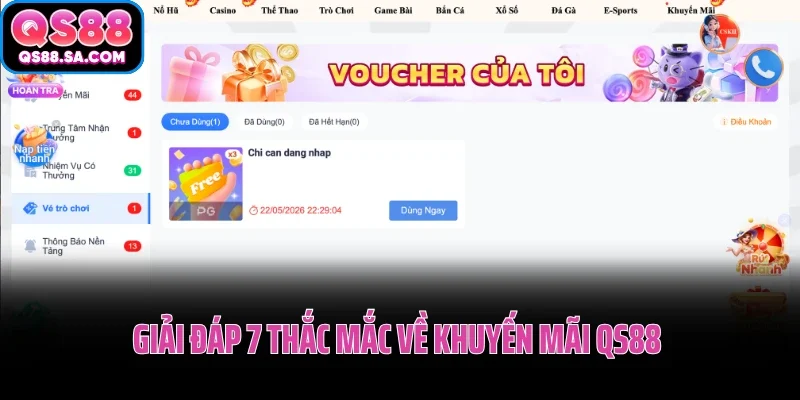 Giải đáp 7 thắc mắc về khuyến mãi QS88 của người chơi Giải đáp 7 thắc mắc về khuyến mãi QS88 của người chơi