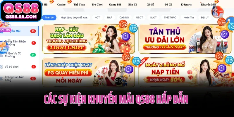 Khám phá các sự kiện khuyến mãi QS88 hấp dẫn trong tháng Khám phá các sự kiện khuyến mãi QS88 hấp dẫn trong tháng